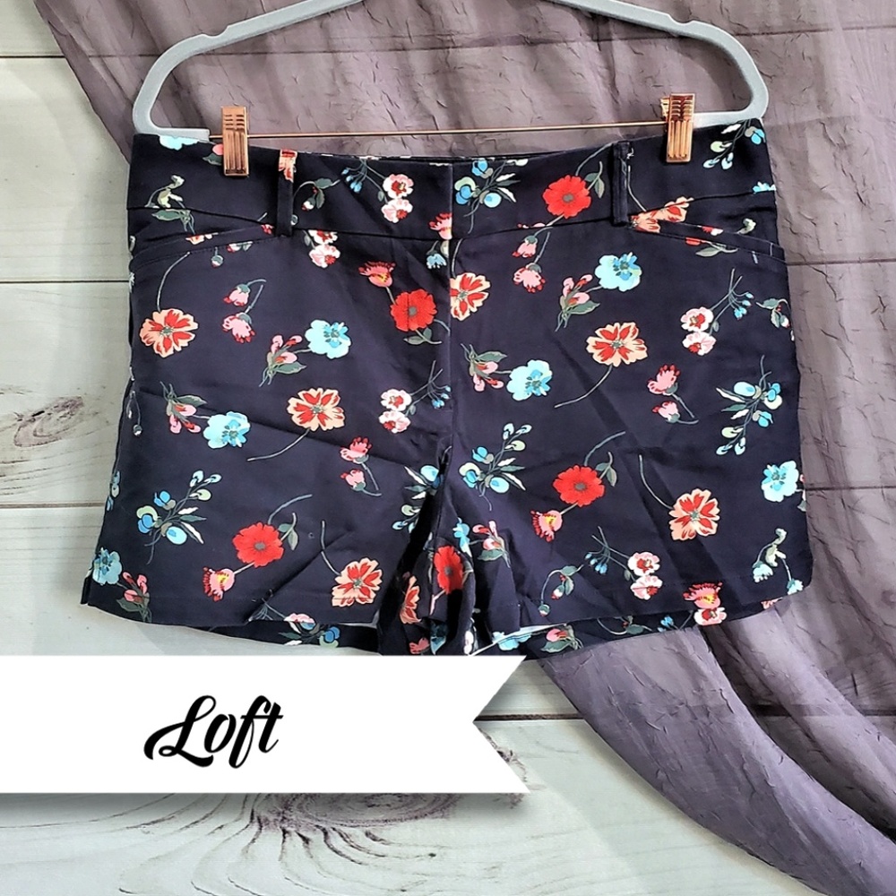 LOFT | Floral Pattern Shorts w/3.5" Inseam